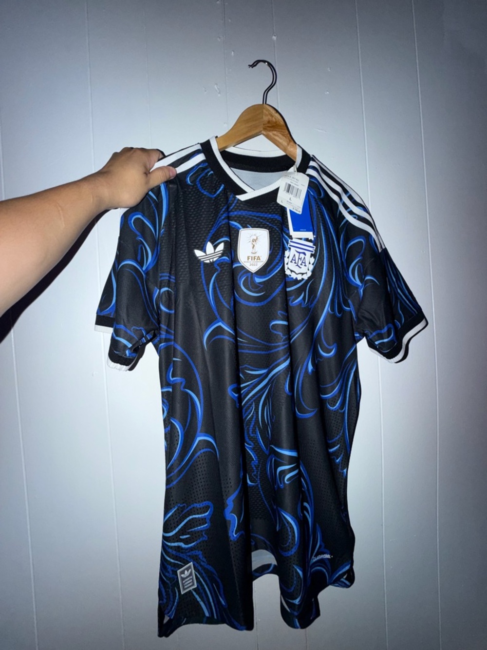 adidas Men's Authentic Argentina Away Championship Jersey